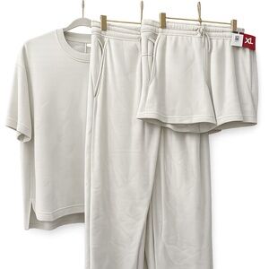 Cream Loungewear Set -XL 3 pcs Set